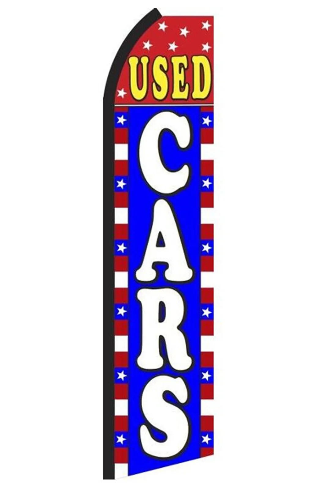 Used Cars vertical swooper feather flag, SA1