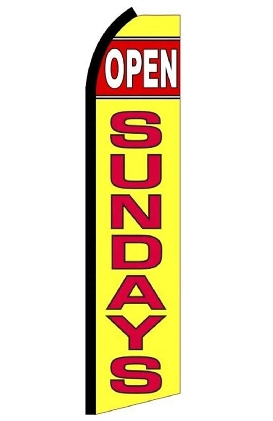 Open Sundays Swooper Feather Flag #rr1