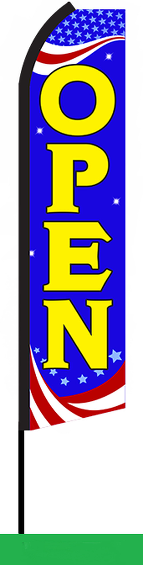 Open Swooper Feather Flag #se0