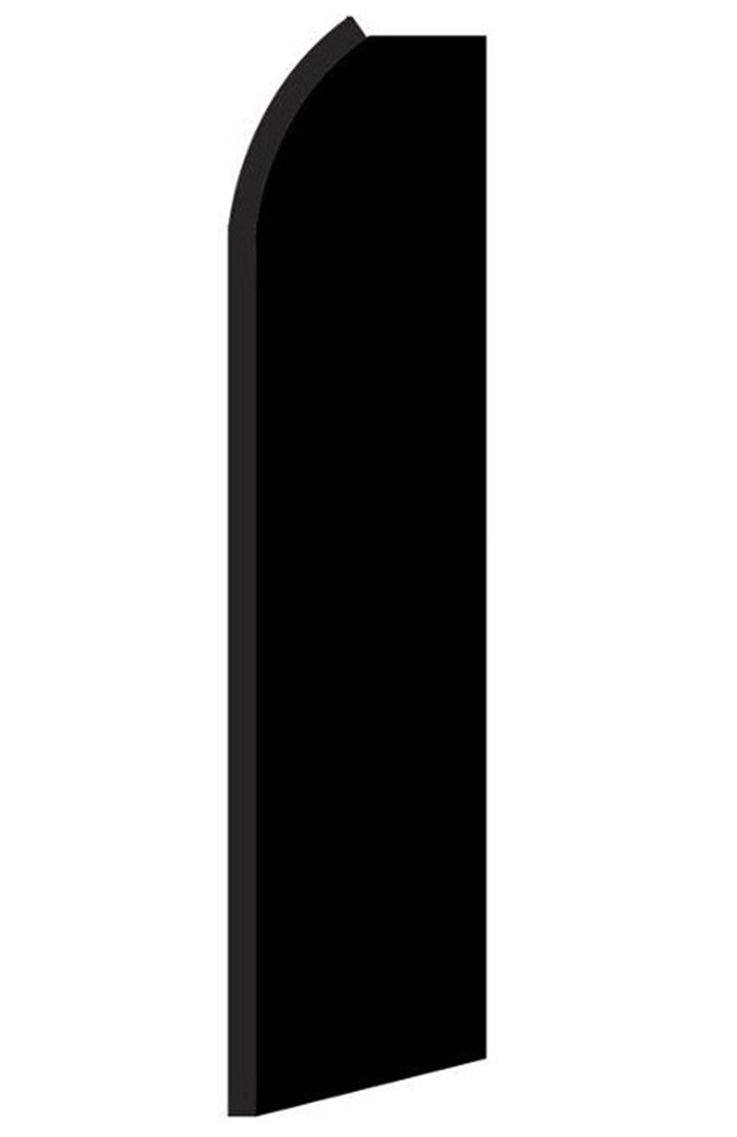 Black Swooper Feather Flag #rw0