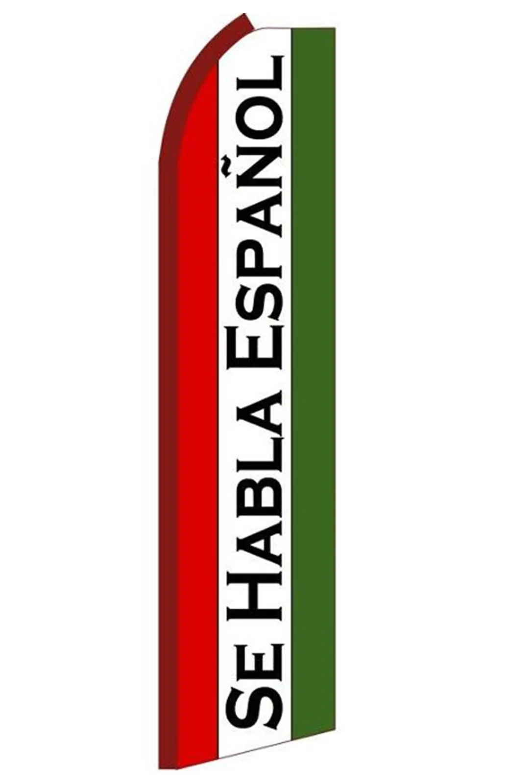 Se Habla Espanol Swooper Feather Flag #ru6