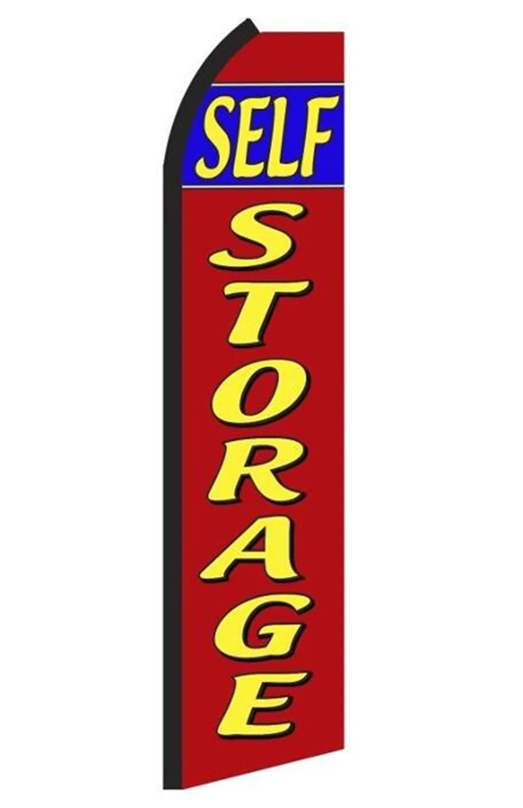 Self Storage Swooper Feather Flag Red #ru9