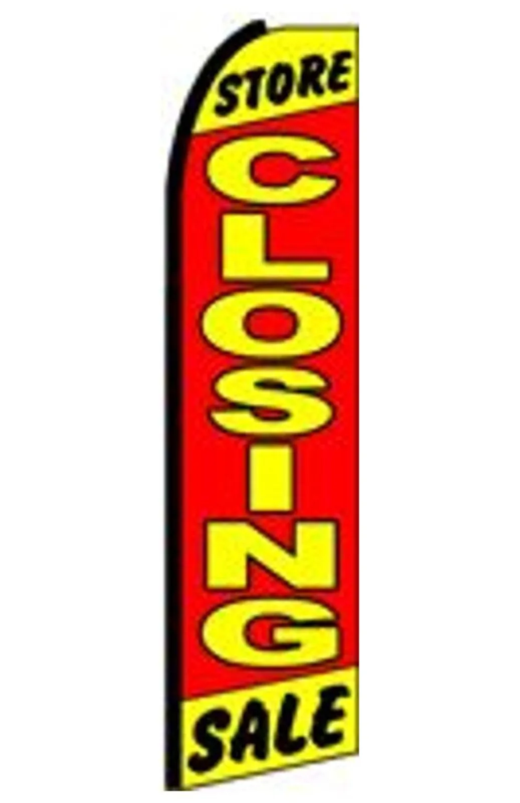 Store Closing Sale swooper feather flag, design AB32