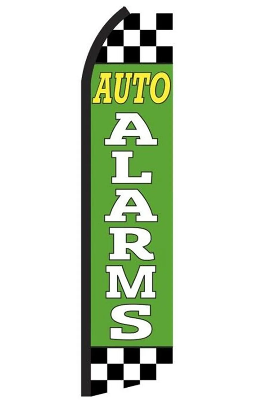 Auto Alarms vertical swooper feather flag, RB5