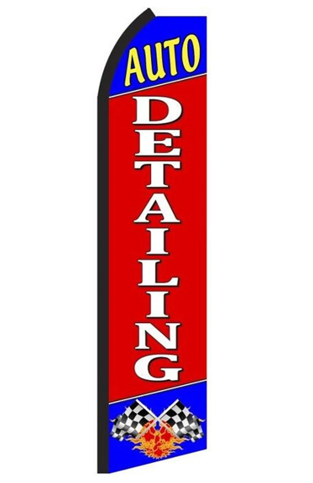 Auto Detailing vertical swooper feather flag, RB6