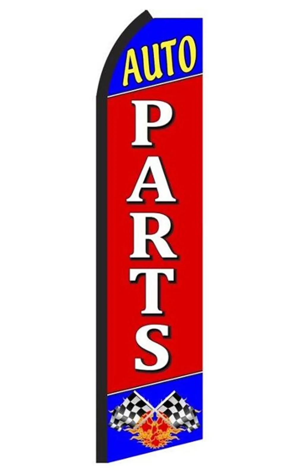 Auto Parts vertical swooper feather flag, RB7