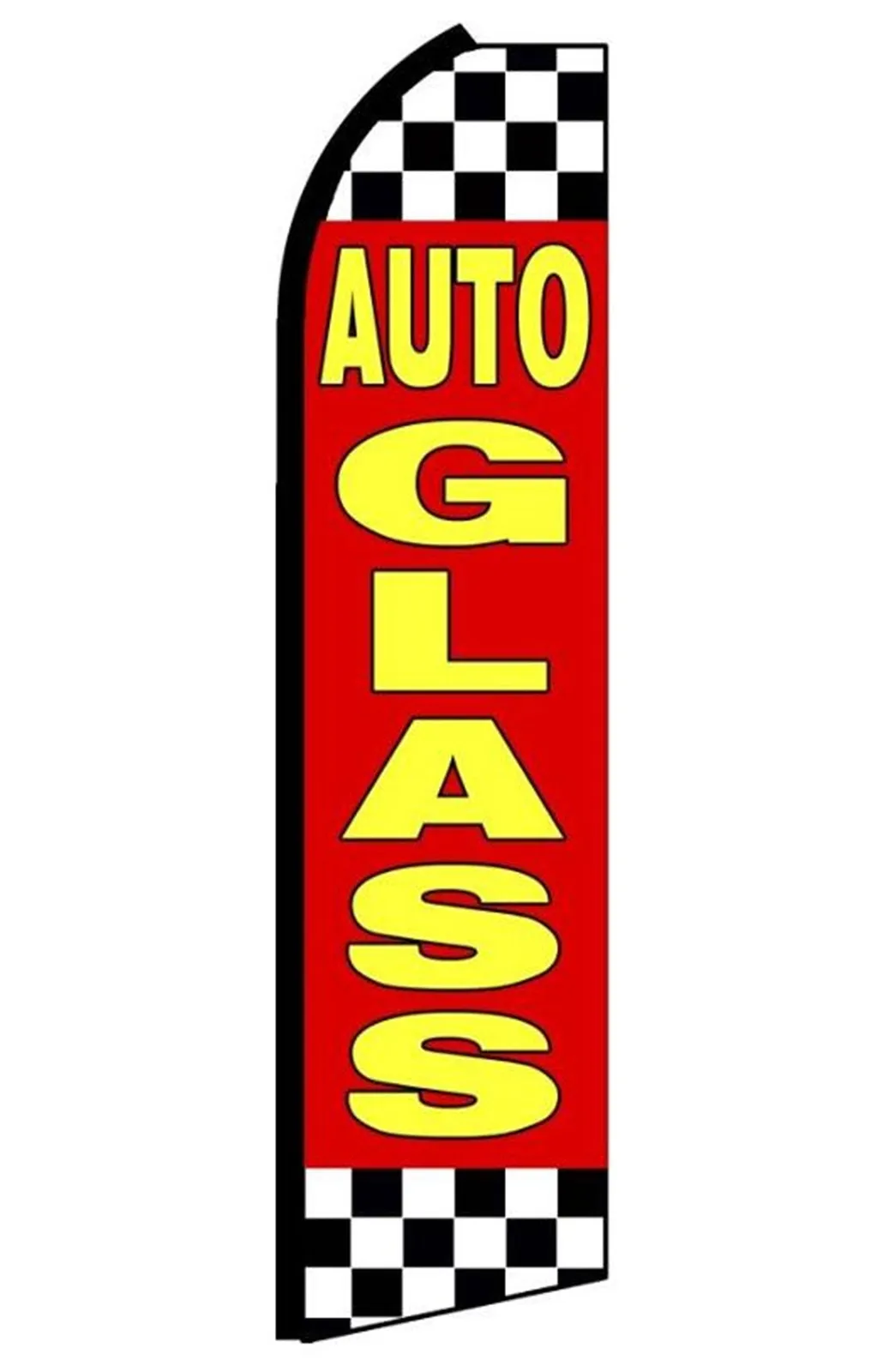 Auto Glass vertical swooper feather flag, SC8