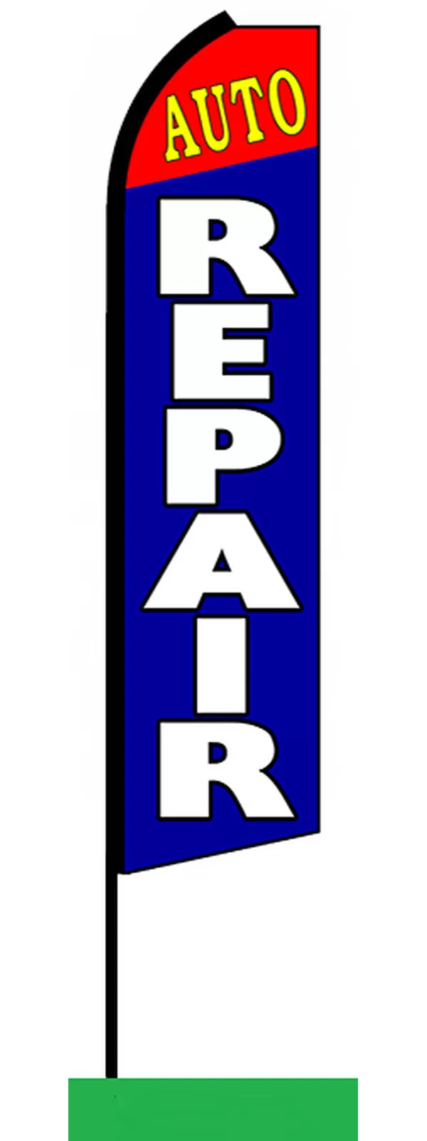 Auto Repair vertical swooper feather flag, SWFL-0010
