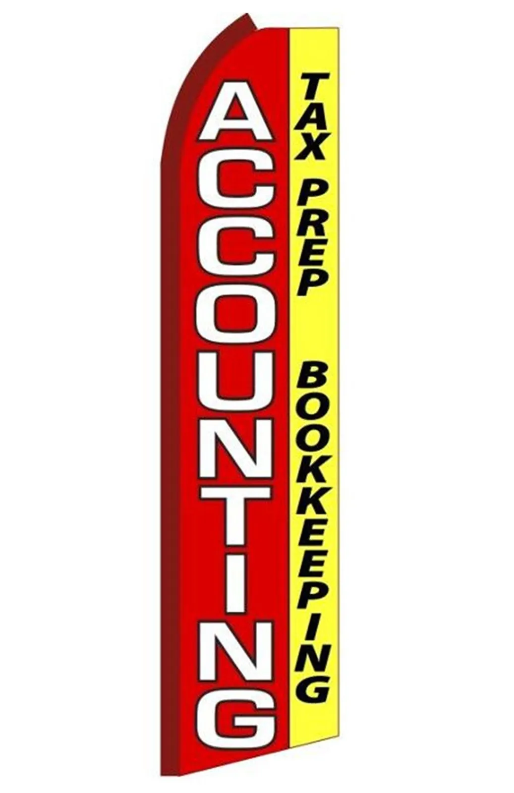 Accounting swooper feather flag, design SL7