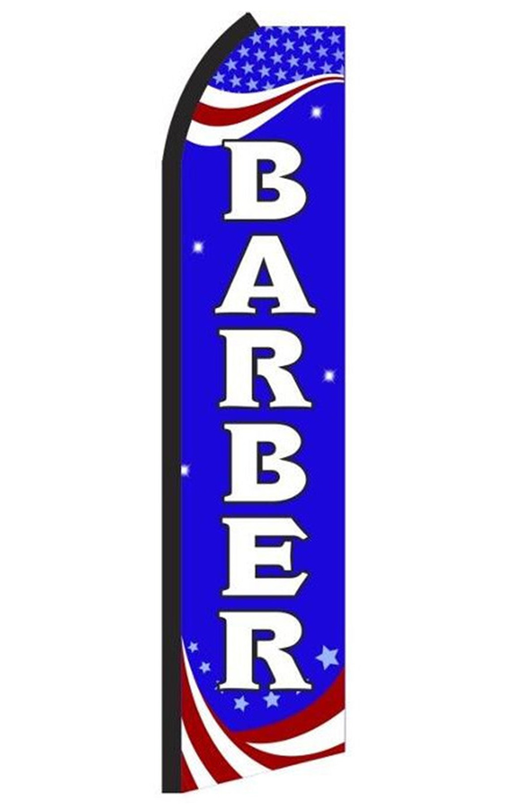 Barber swooper feather flag, design RC5