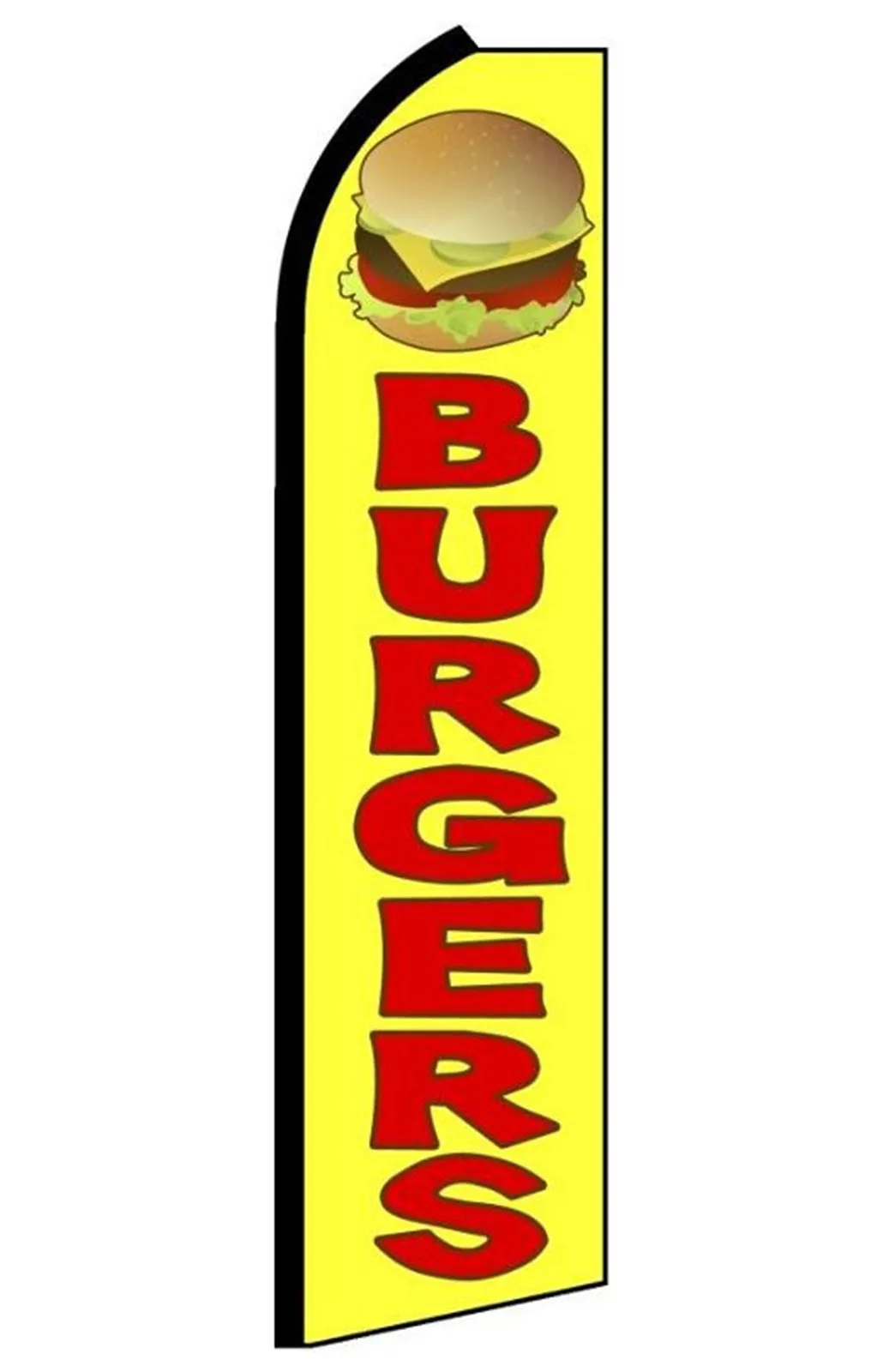 Burgers swooper feather flag, design RE1