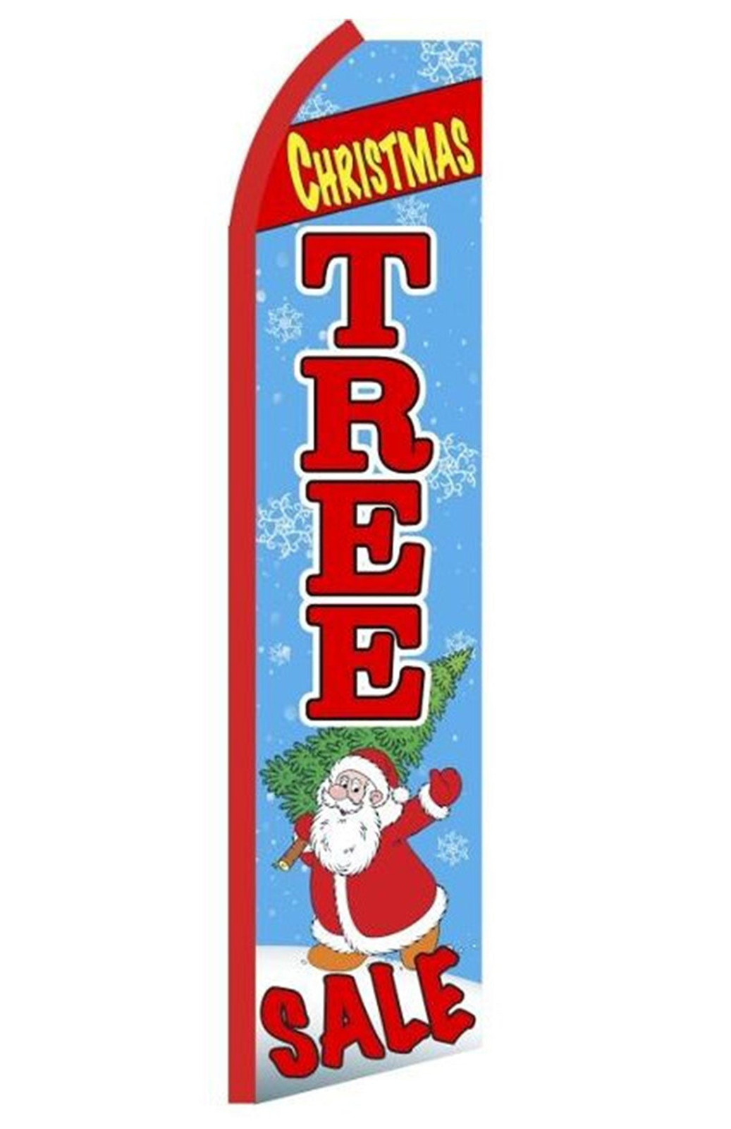 Christmas Tree Sale swooper feather flag, design RF3