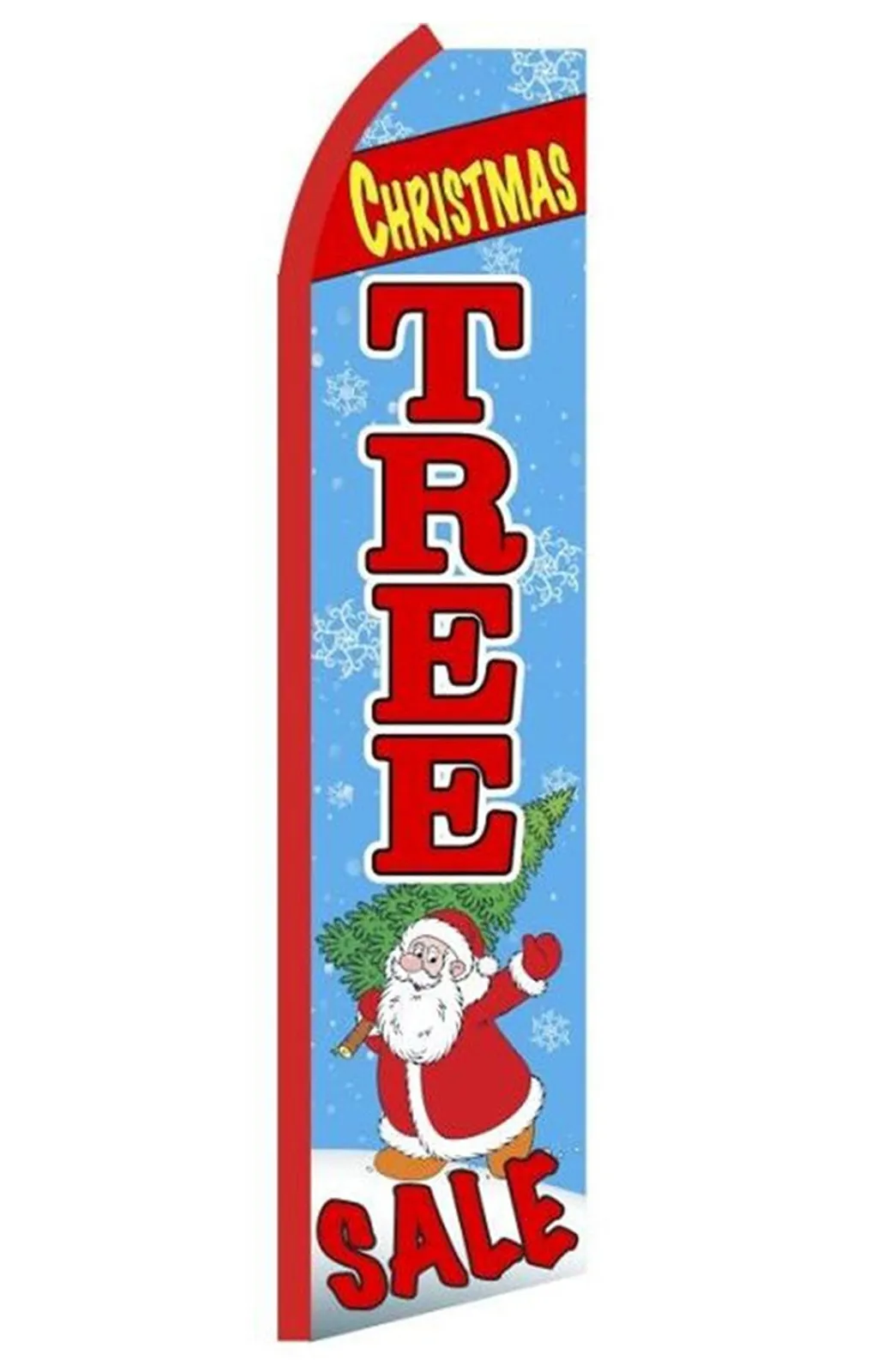 Christmas Tree Sale swooper feather flag, design RF3