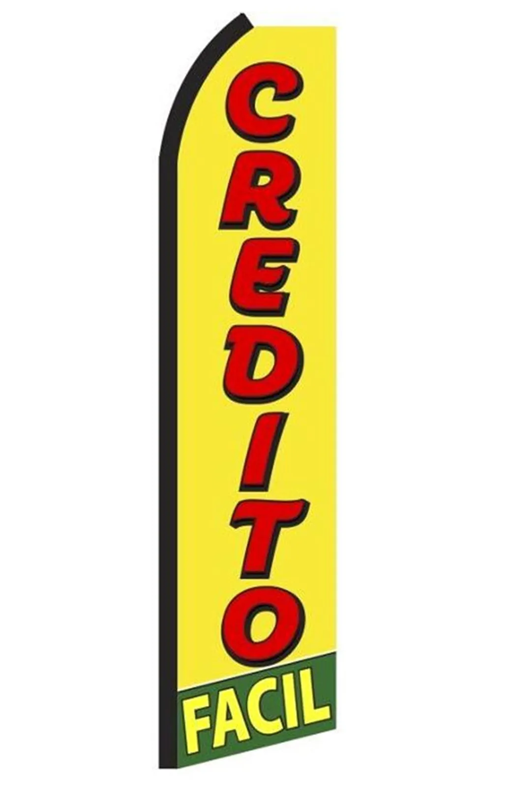 Credito Facil Swooper Feather Flag #rg2