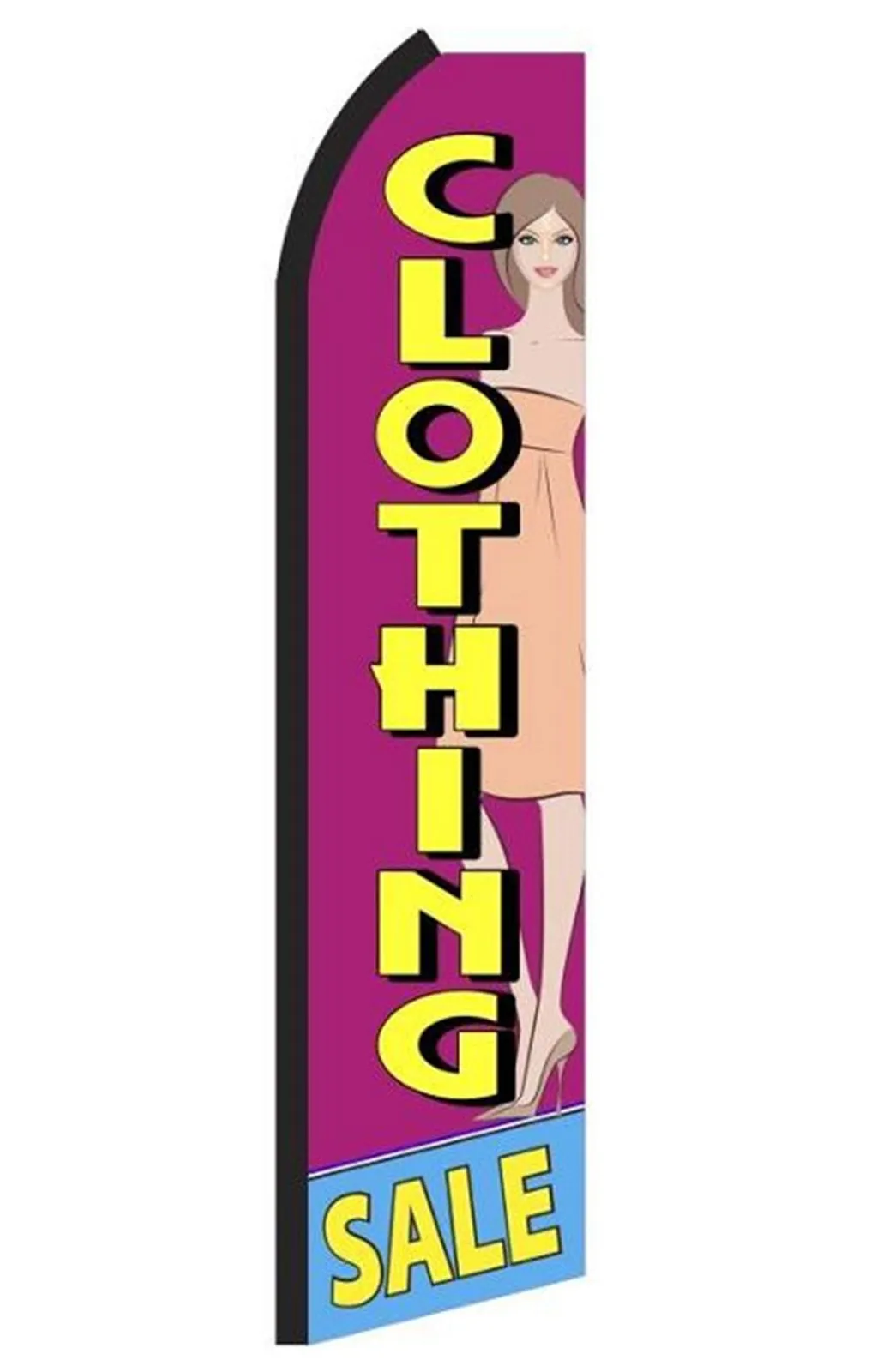 Clothing Sale swooper feather flag, design SG9