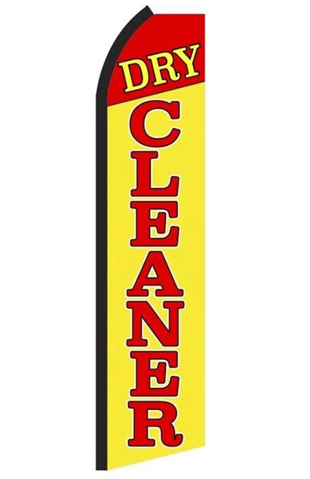 Dry Cleaners swooper feather flag, design RH2
