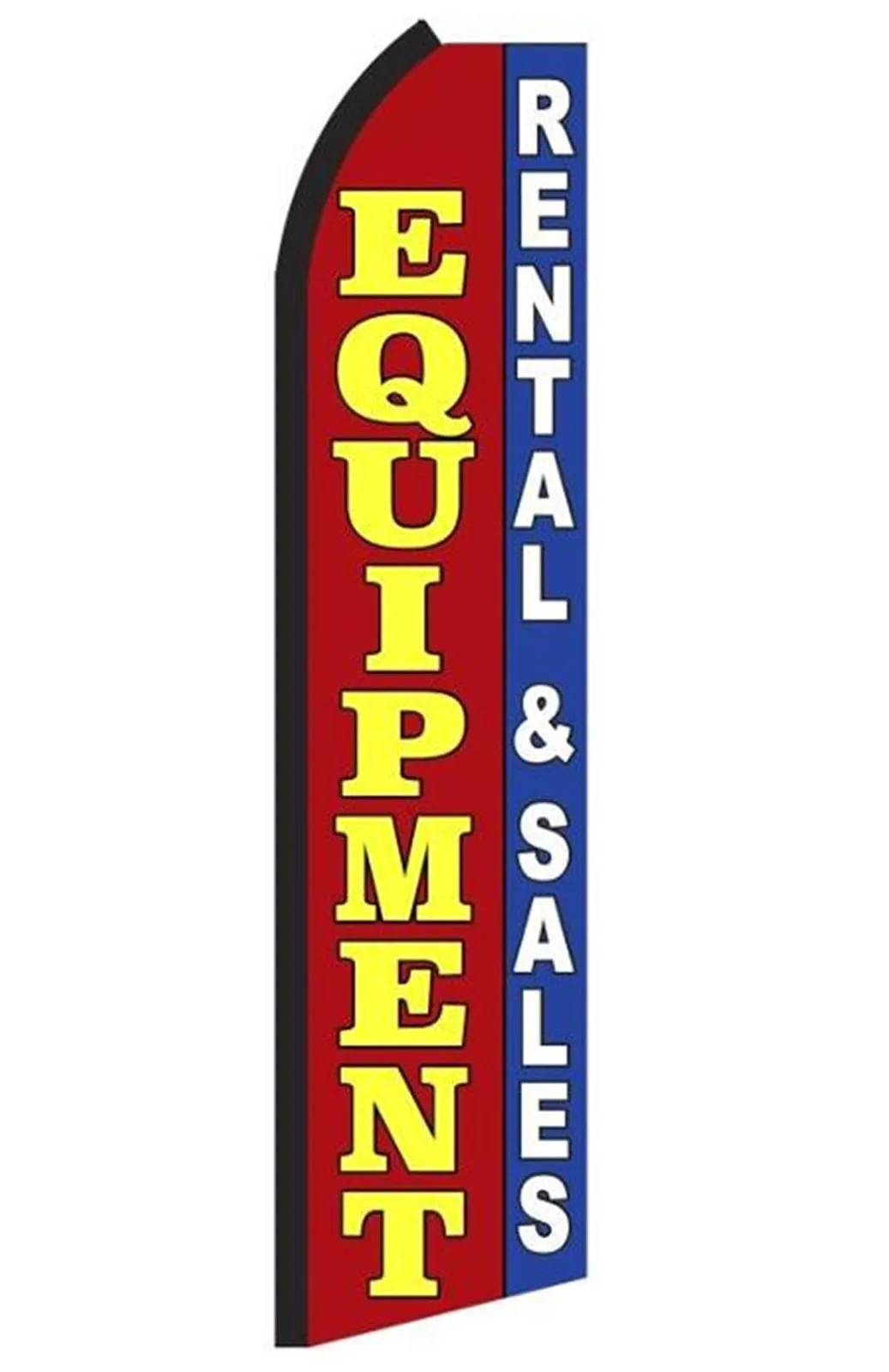 Equipment Rental & Sales swooper feather flag, design SL8