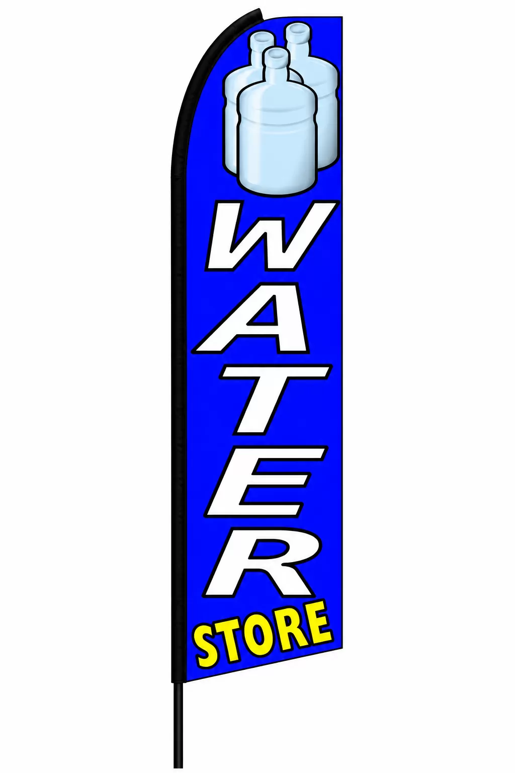 Water Store swooper feather flag, design IN0309