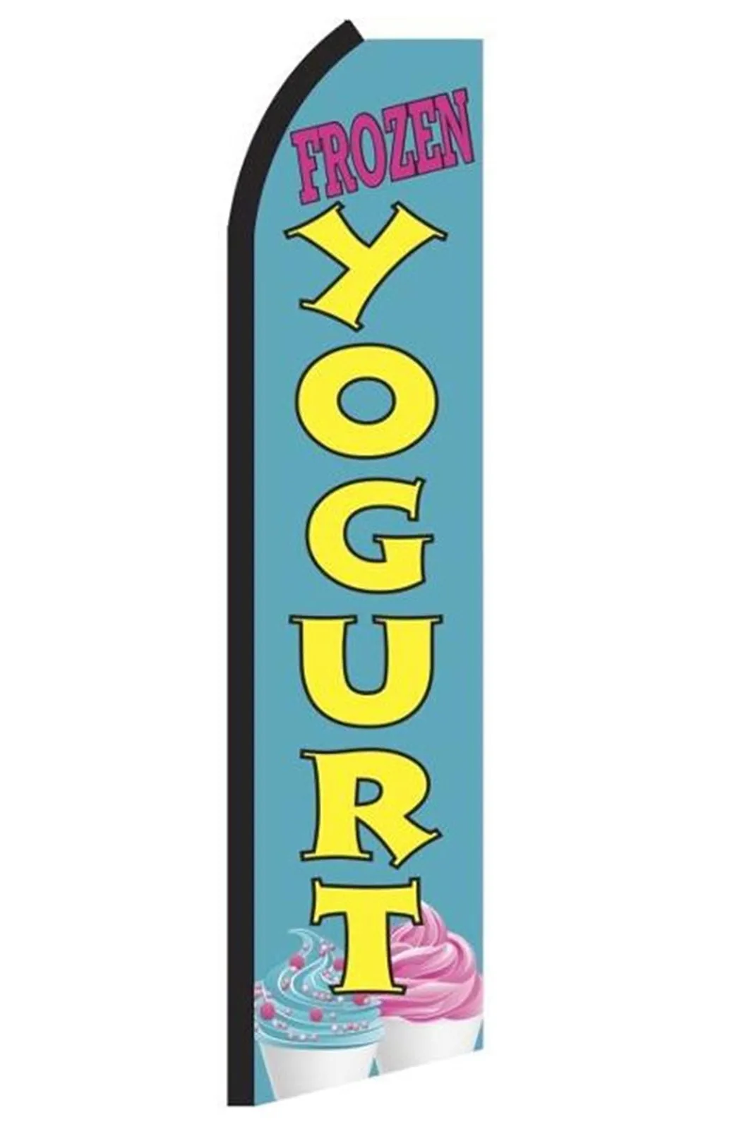 Yogurt swooper feather flag, design SE9