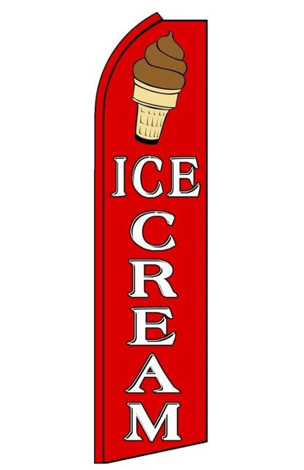 Ice Cream swooper feather flag, design RL0