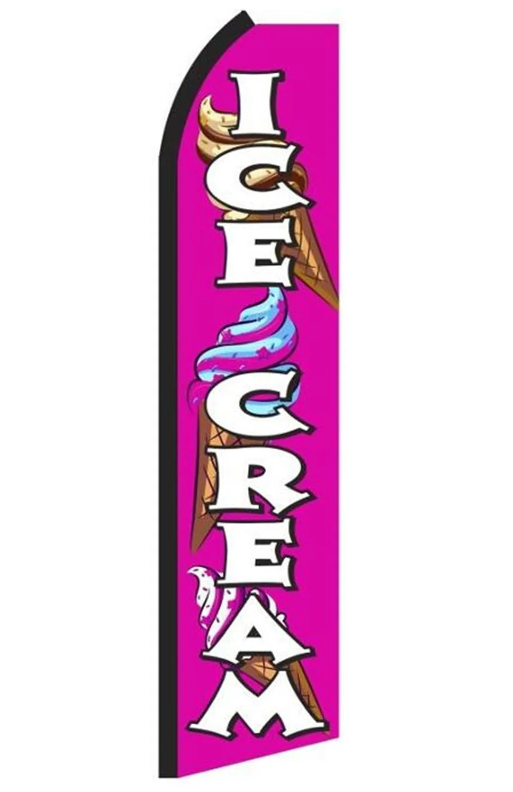 Ice Cream swooper feather flag, design RL1