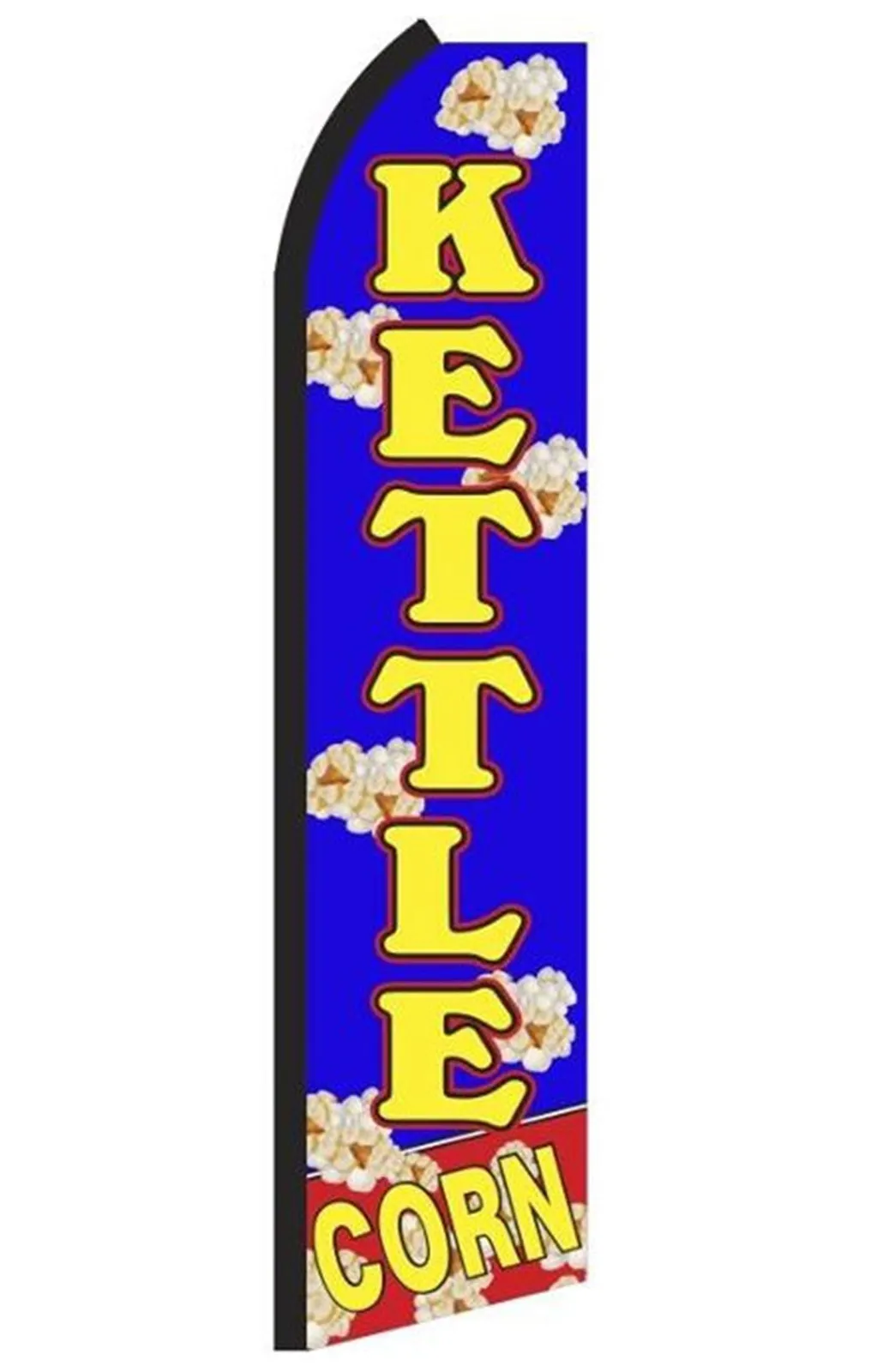 Kettle Corn swooper feather flag, design RL9