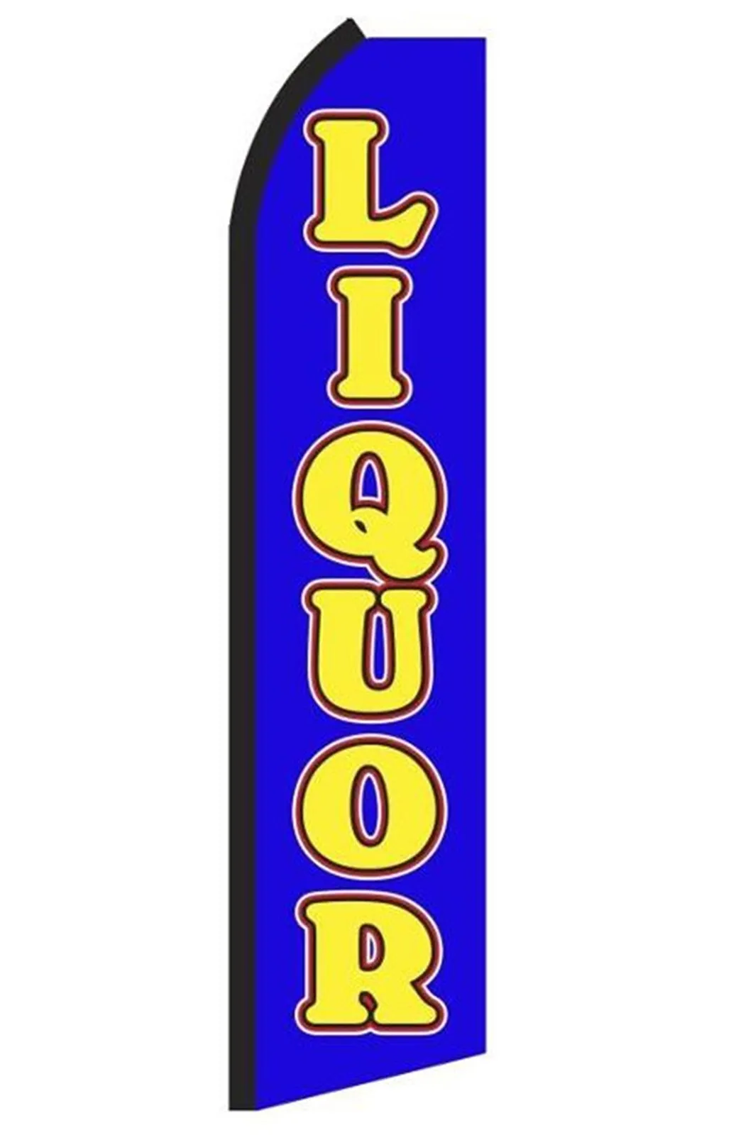 Liquor swooper feather flag, design RM3