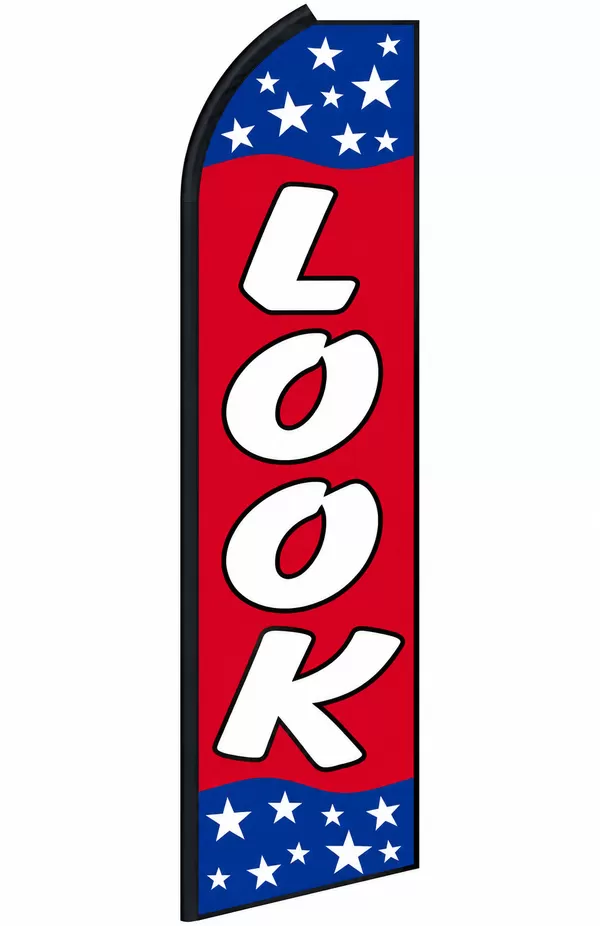 Look swooper feather flag, design RM6