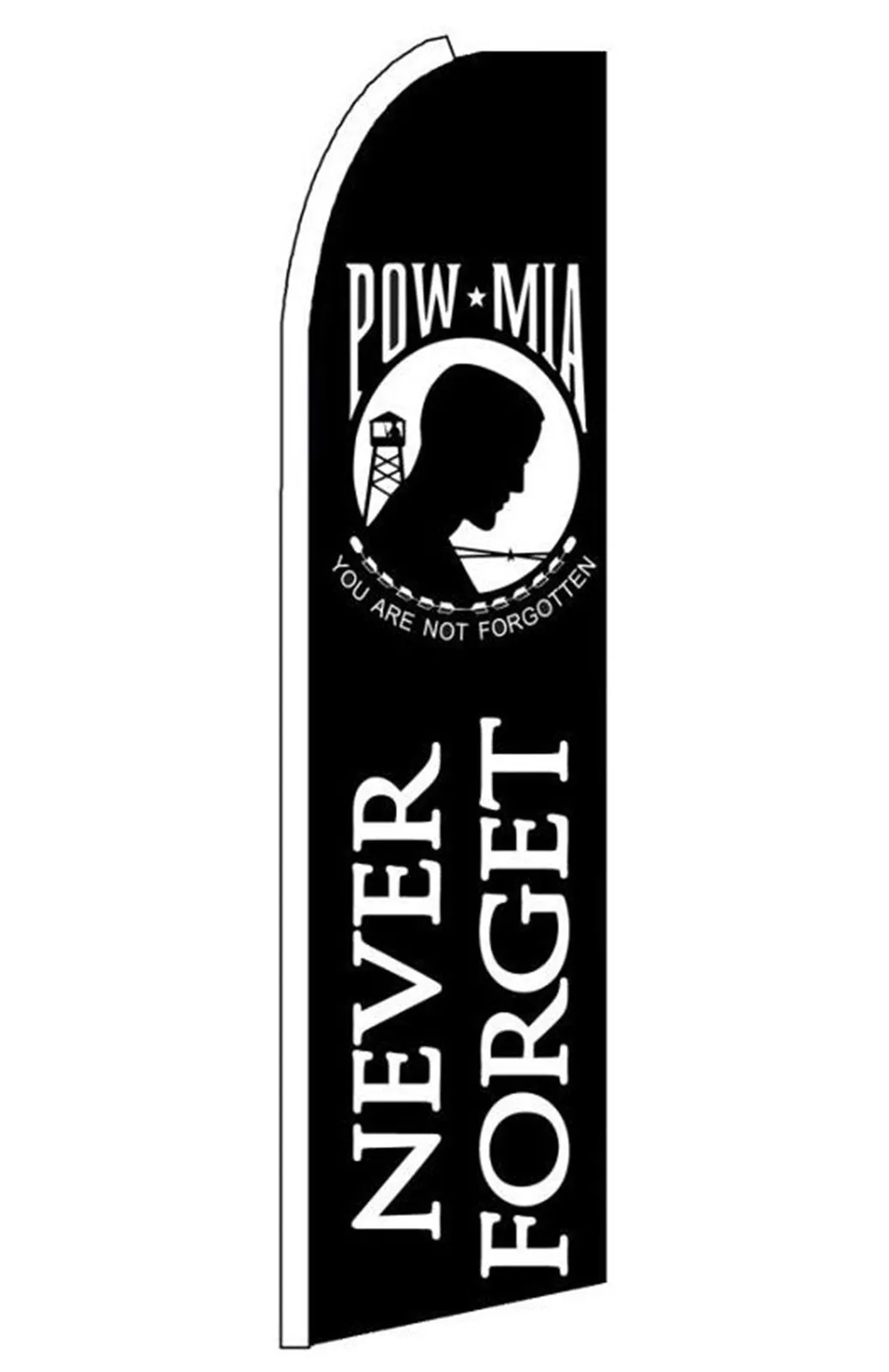 Pow Mia Swooper Feather Flag #ab28