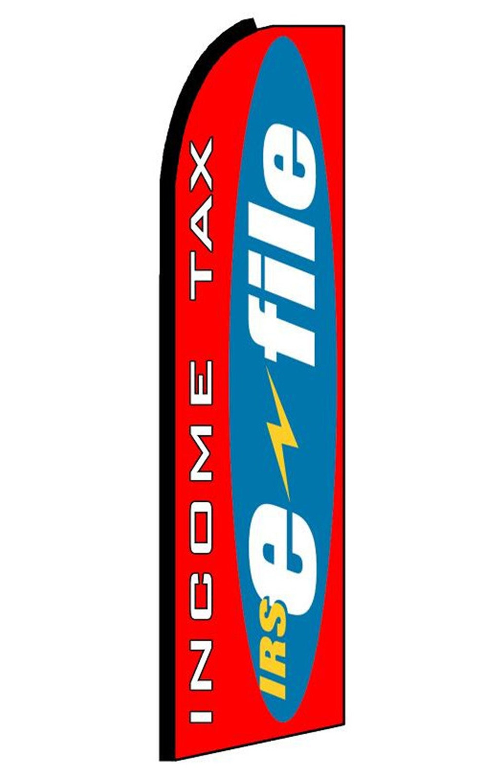 Income Tax IRS E-file swooper feather flag, design IN0440