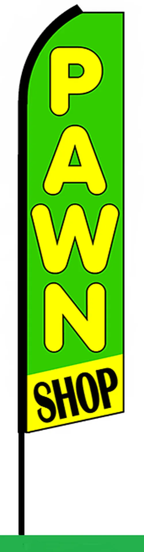 Party Supplies swooper feather flag, design RR5