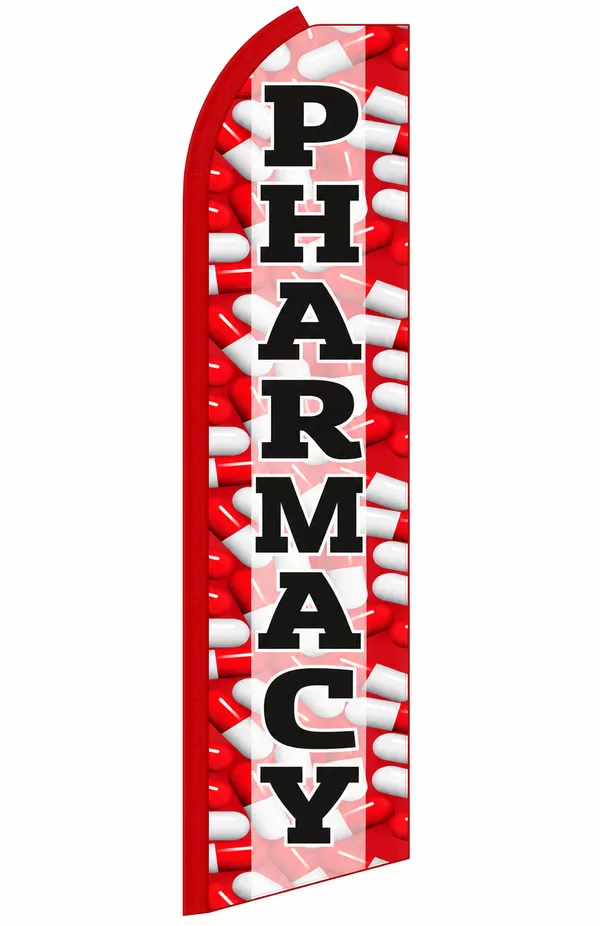 Pharmacy swooper feather flag, design RR9