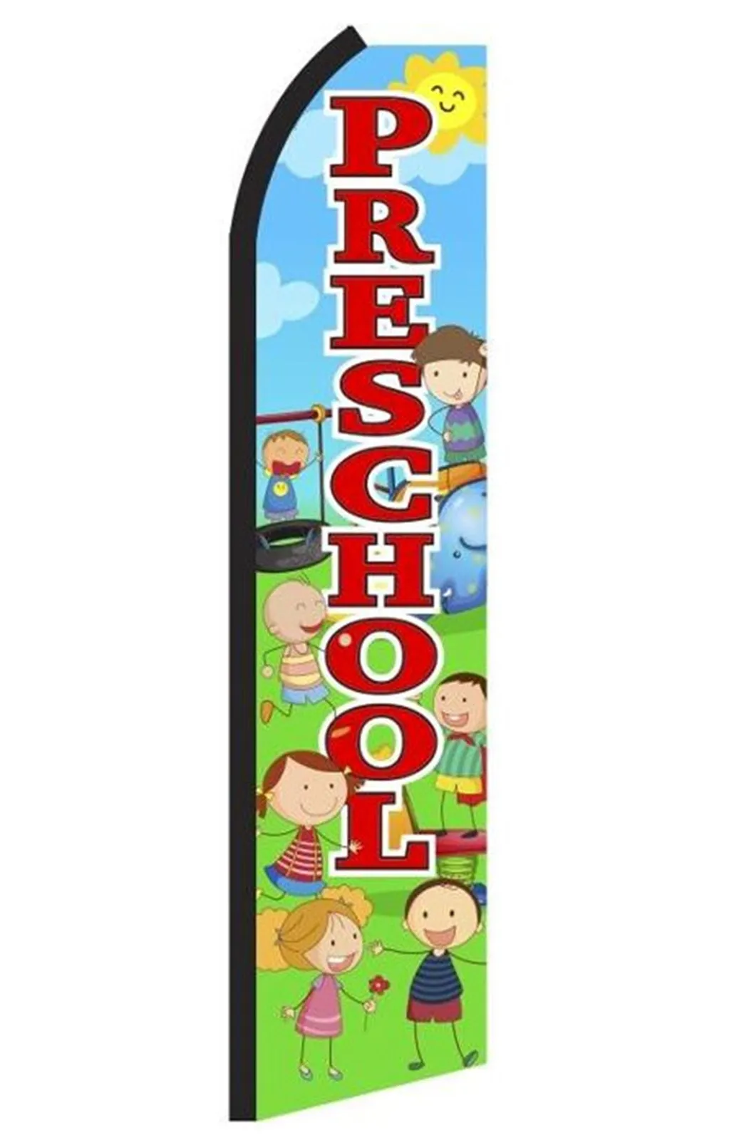 Preschool swooper feather flag, design SI5