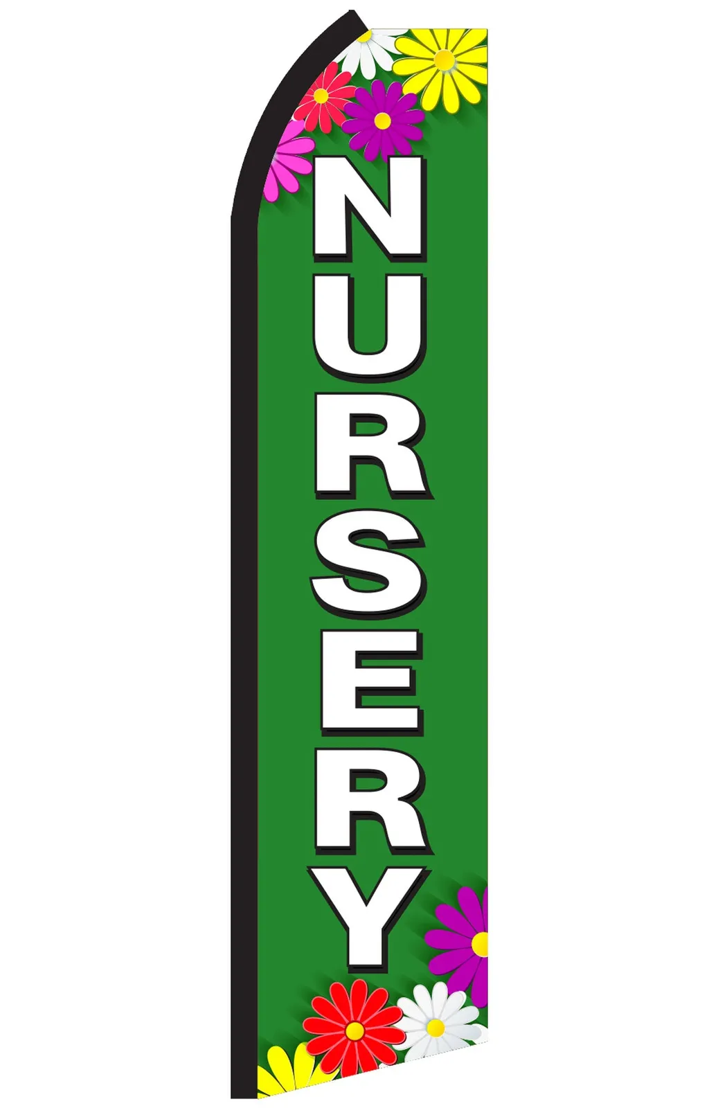 Nursery swooper feather flag, design SJ9