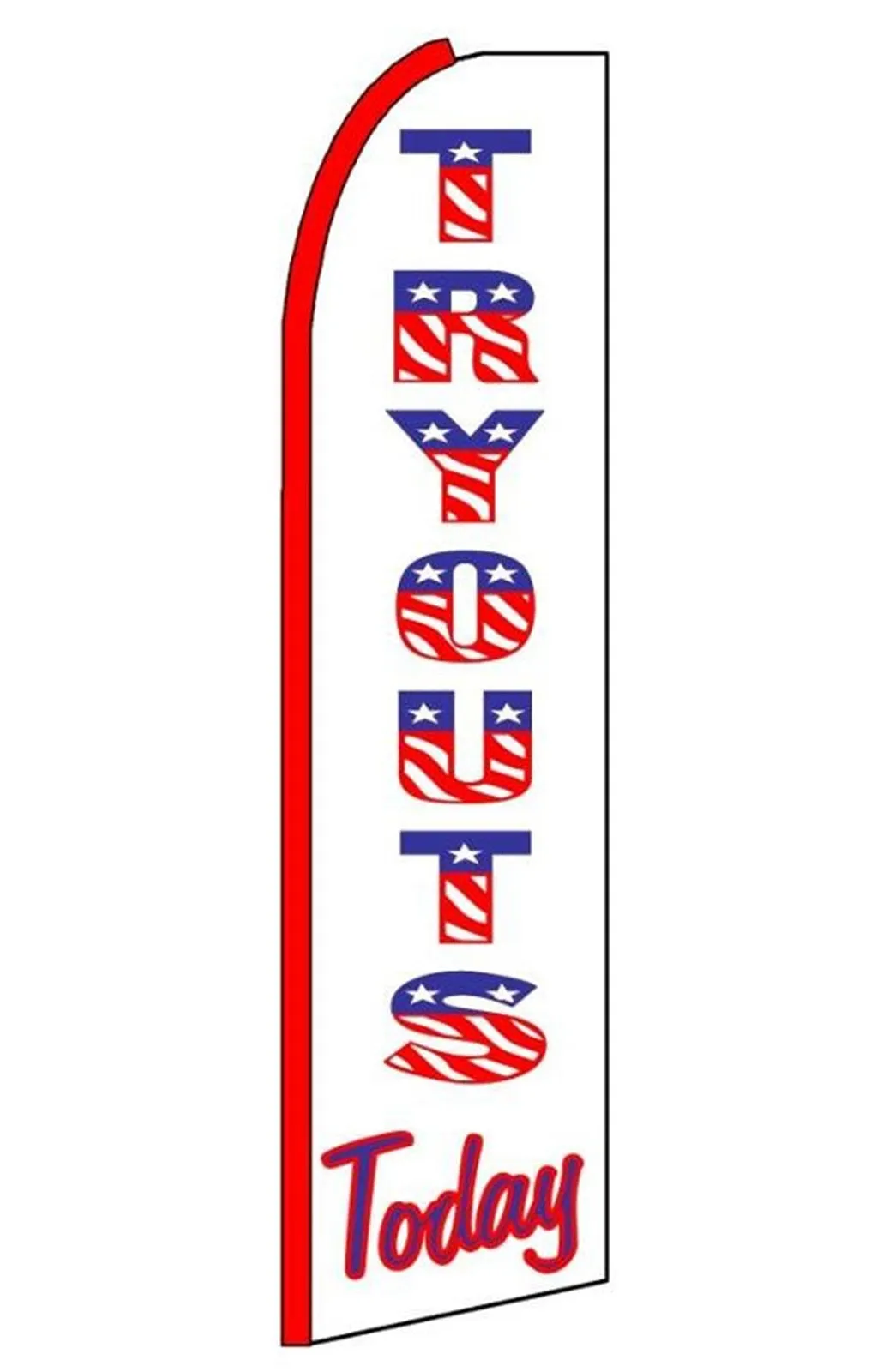 Tryouts Swooper Feather Flag #ab31