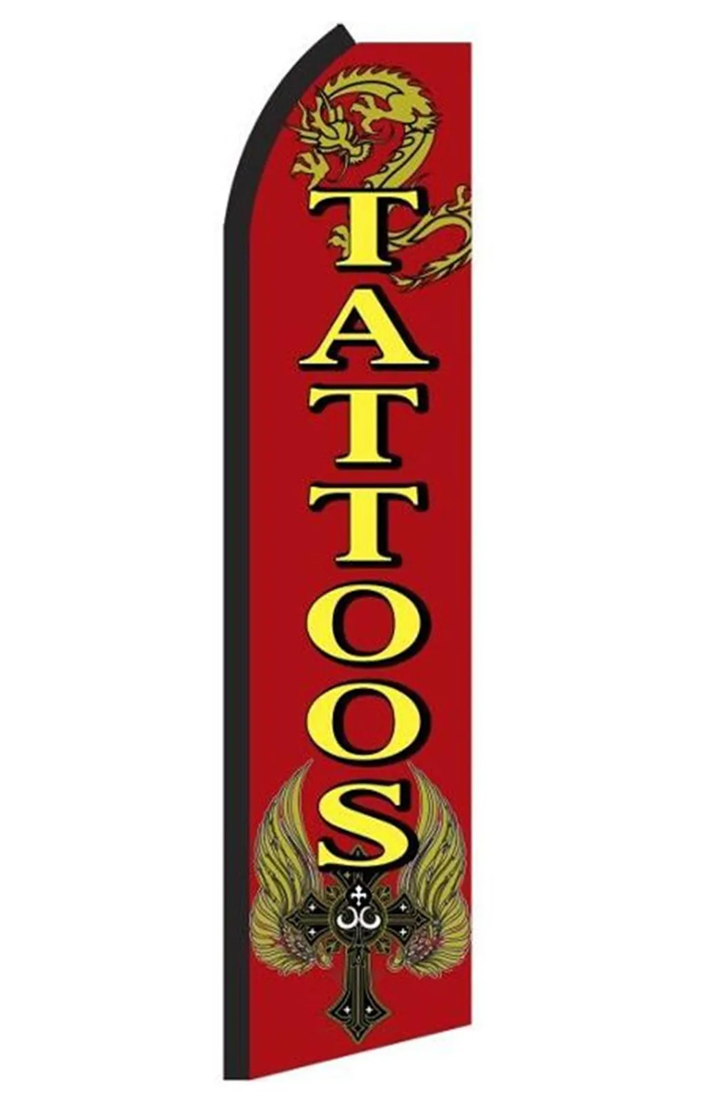Tattoo swooper feather flag, design RY6