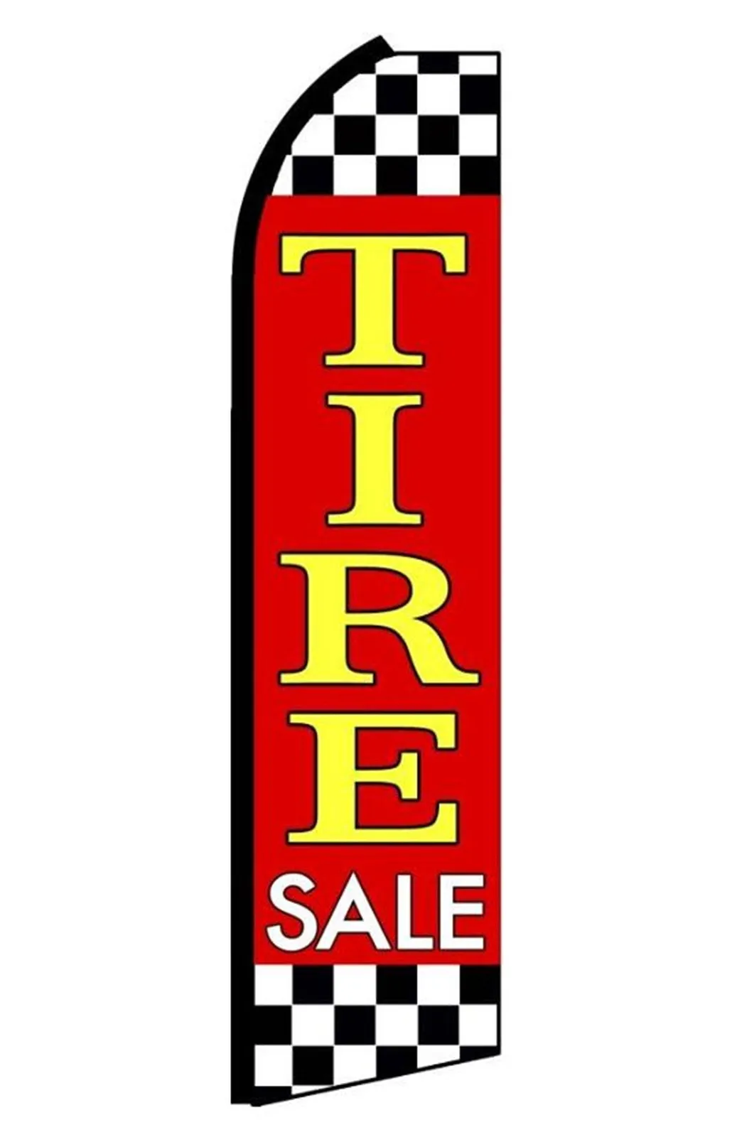 Tire Sale vertical swooper feather flag, RY9