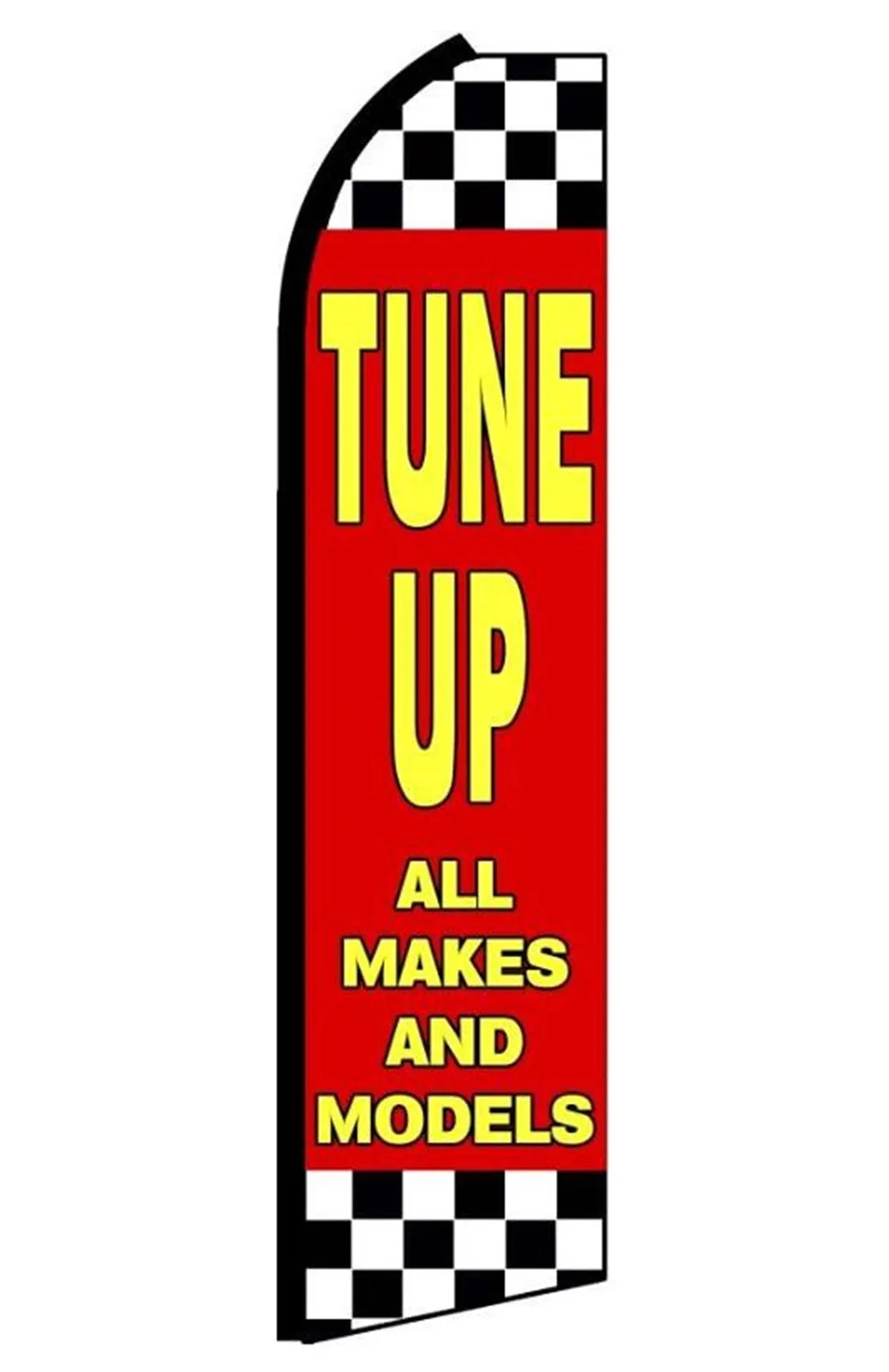 Tune Up vertical swooper feather flag, SD9