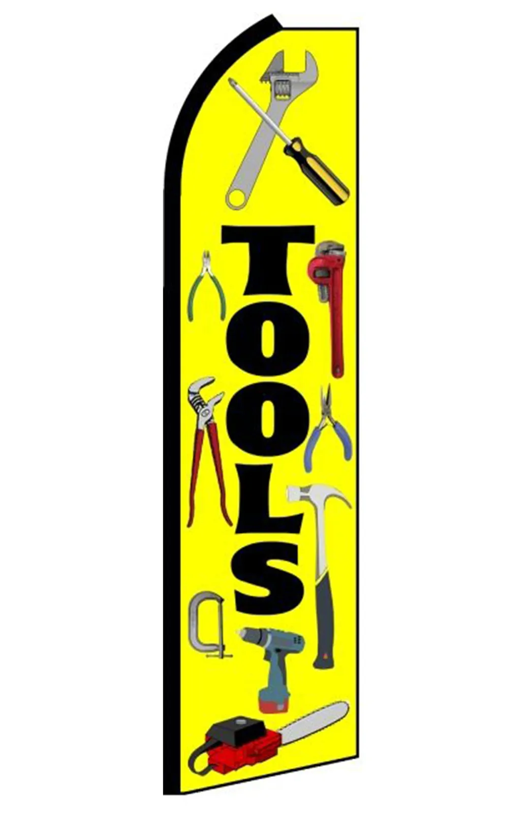 Tools swooper feather flag, design SFTOOLS