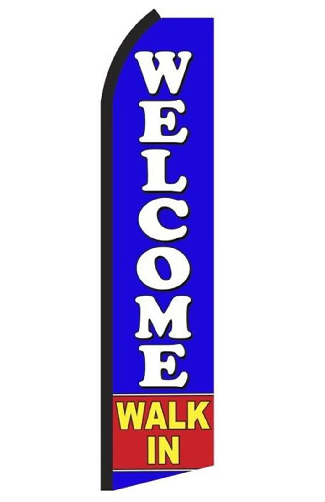 Welcome Walk In Swooper Feather Flag #sh7