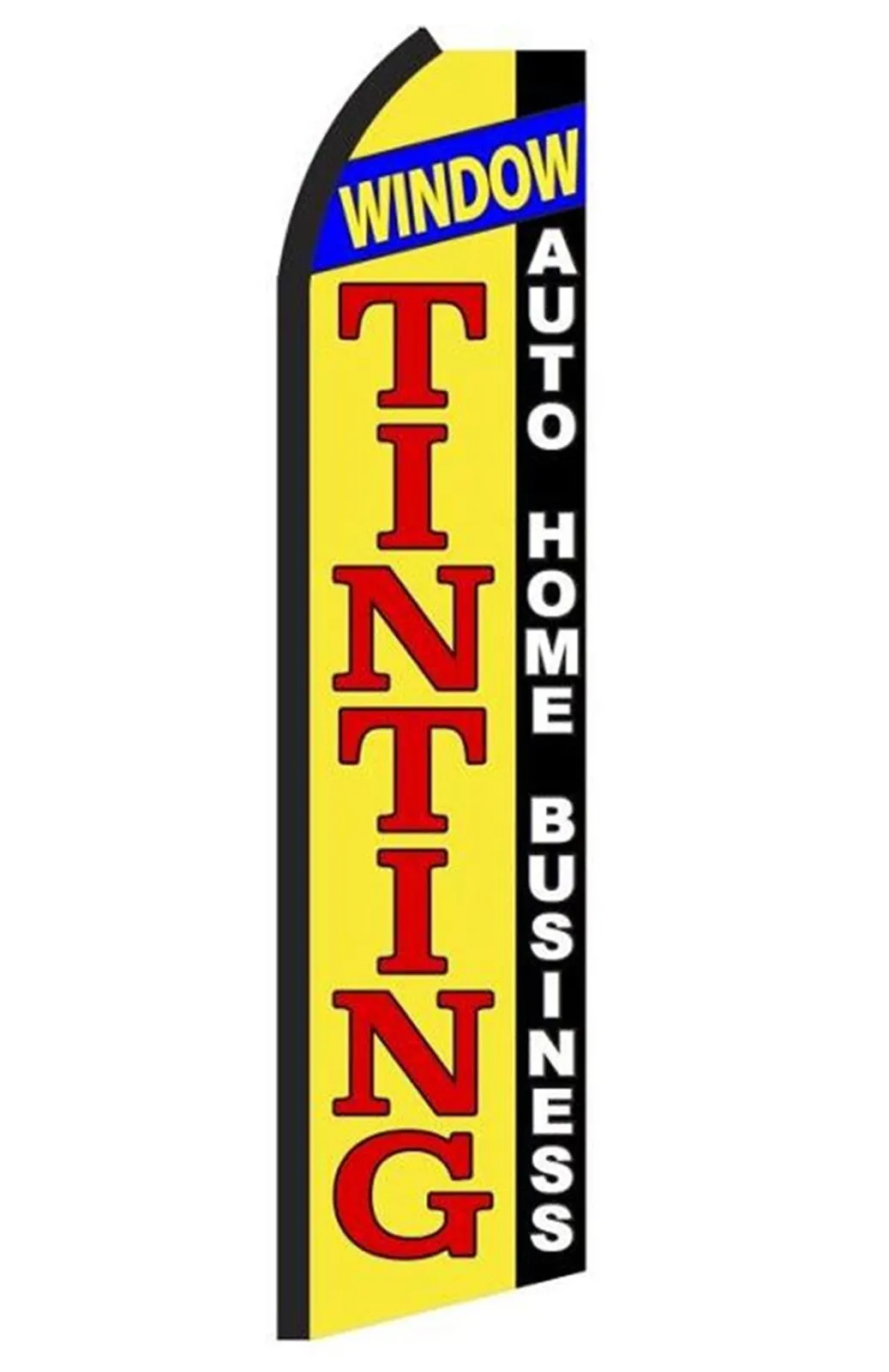 Window Tinting swooper feather flag, design SJ5