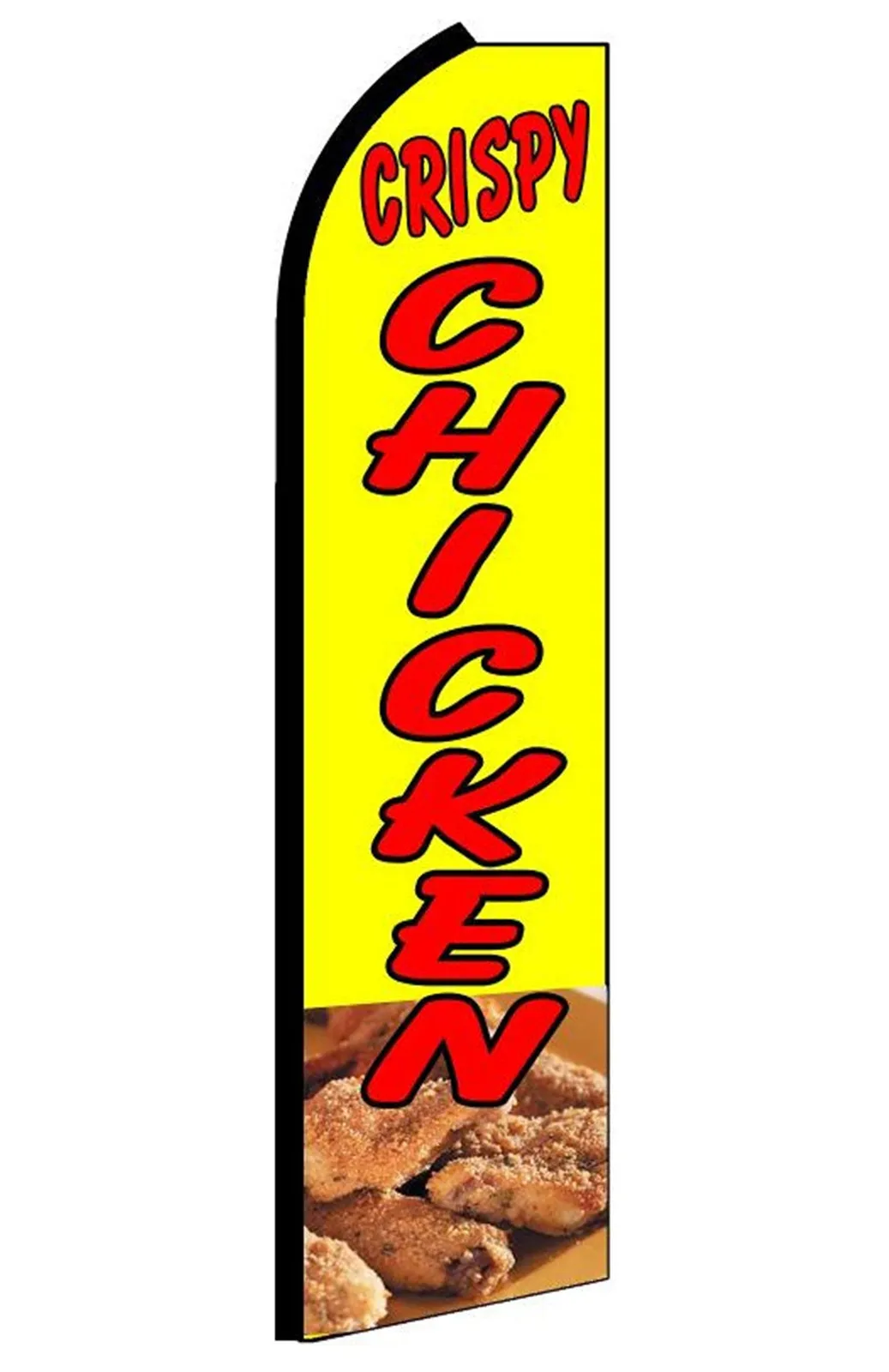 Crispy Chicken swooper feather flag