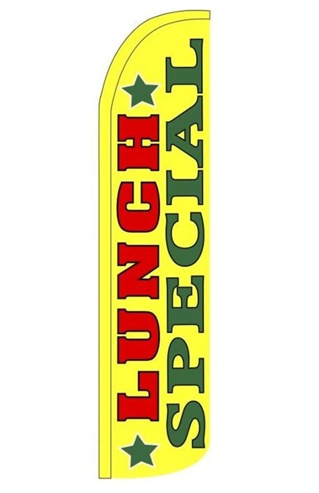 Lunch Special windless feather flag, design AK001