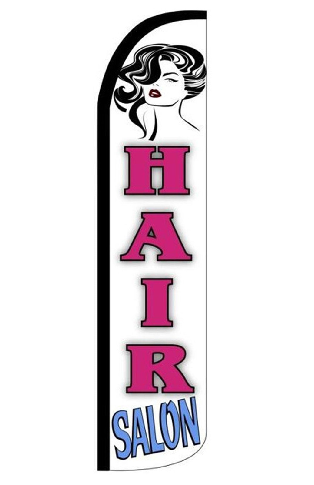 Hair Salon windless feather flag, design AK006
