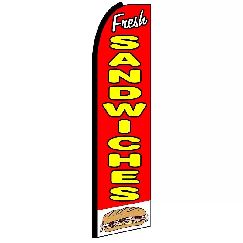 Fresh Sandwiches swooper feather flag, design SF-K163