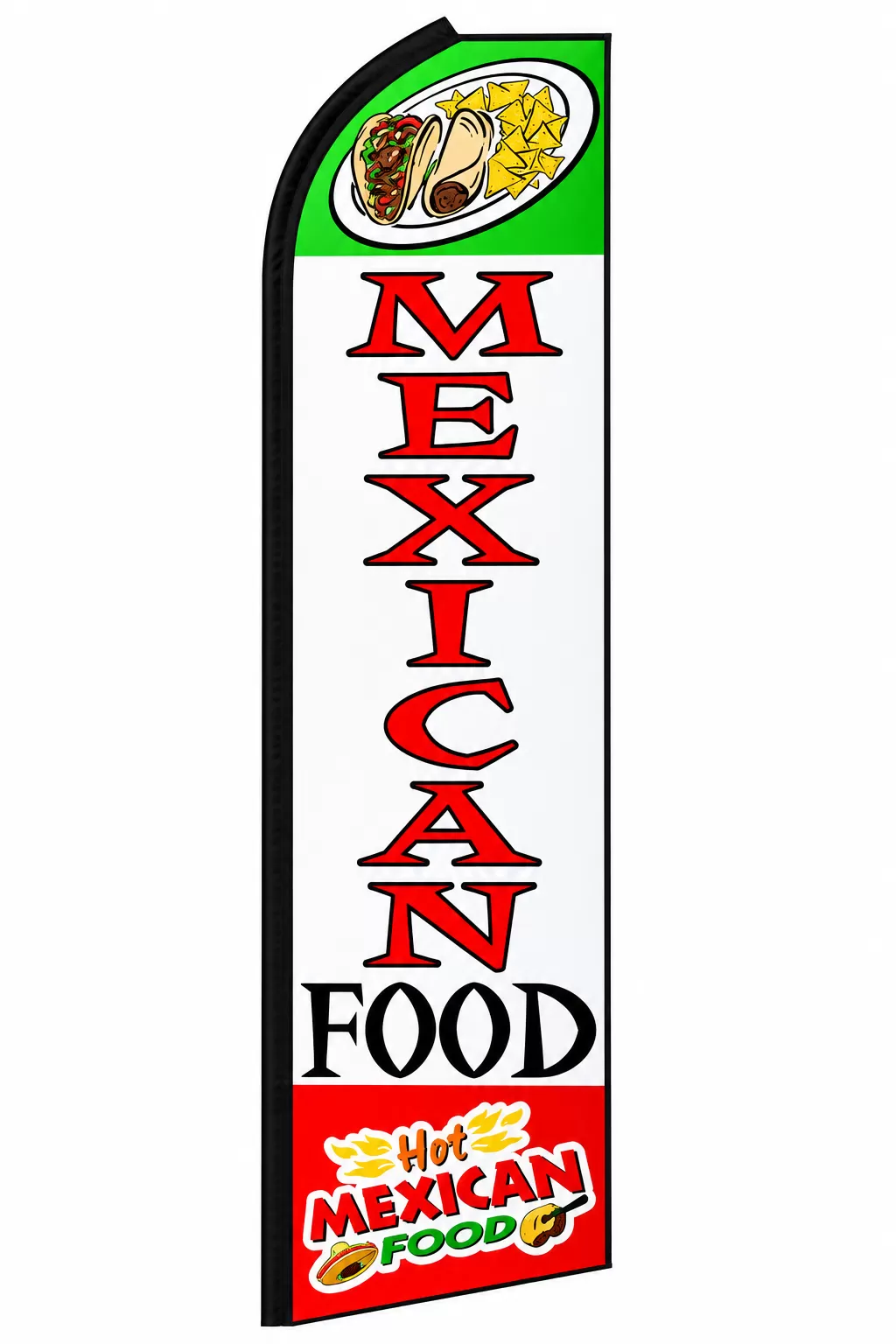 Mexican Food swooper feather flag, design SF-K182