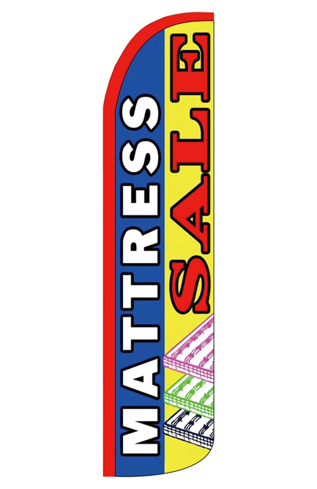 Mattress Sale windless feather flag, design AK020