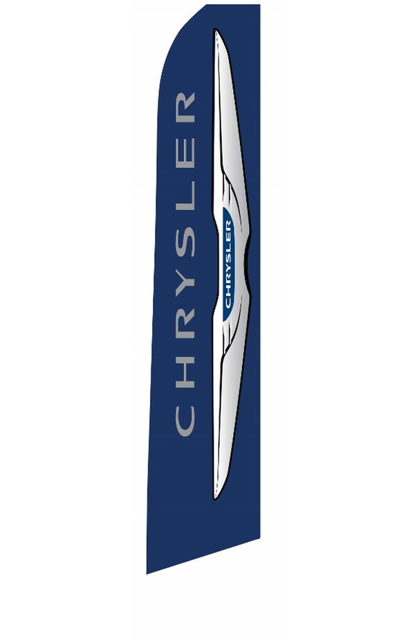 Chrysler vertical swooper feather flag, EZ831