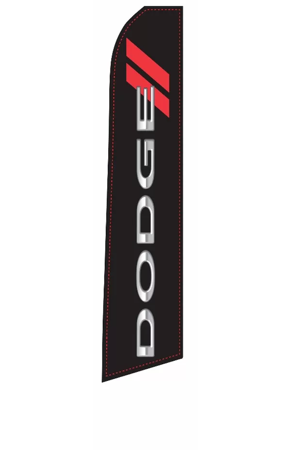 Dodge vertical swooper feather flag, EZ831