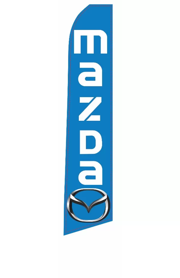 Mazda vertical swooper feather flag, EZ831